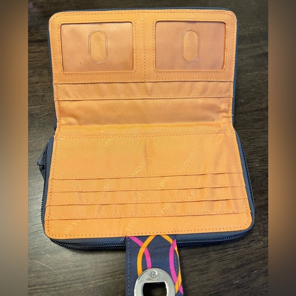 Vera Bradley Turn-Lock Wallet in Jazzy Swirls - Picture 3 of 5